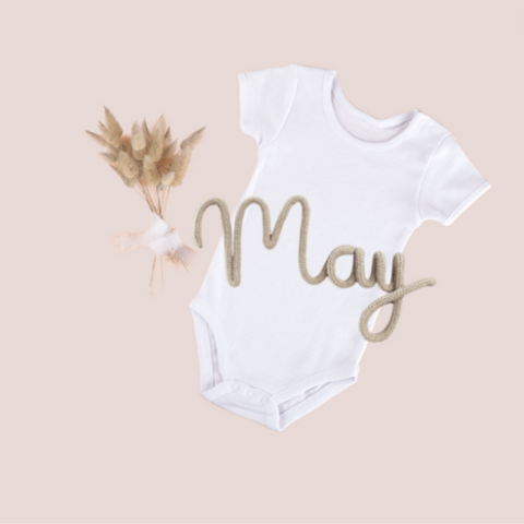 Knitted Mini Names, Nicknames and Words - Solid Colour