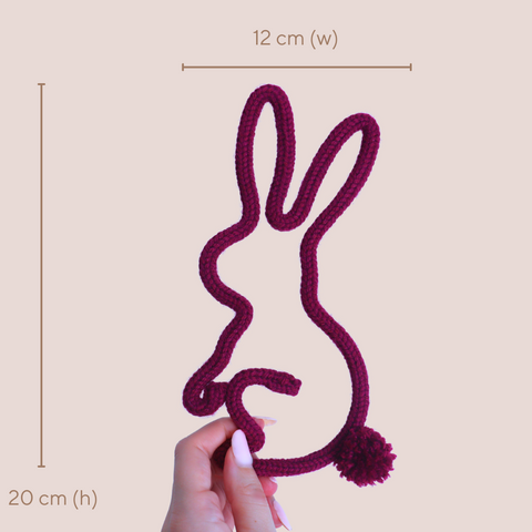 Bunny Rabbit Knitted Wall Art