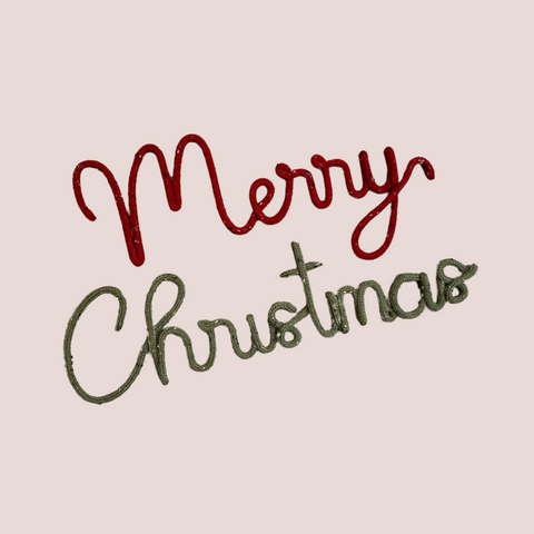Christmas Knitted Wall Art - MERRY CHRISTMAS