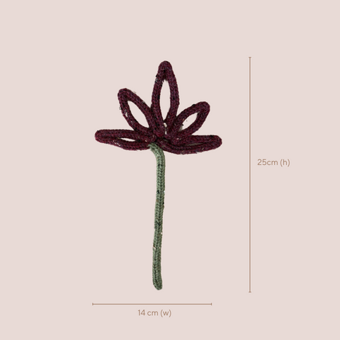 Flower Bouquet Knitted Wire Art