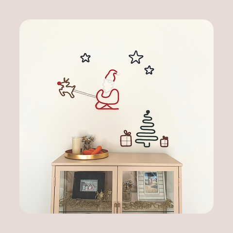 Christmas Night - Knitted Wall Art 9 PIECE SET