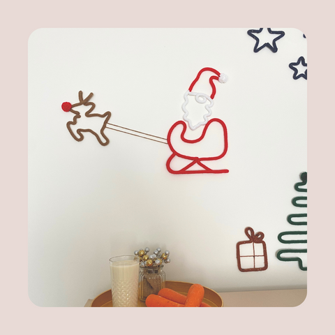 Christmas REINDEER - Knitted Wall Art