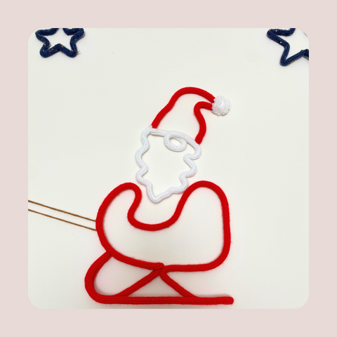 Christmas SLED - Knitted Wall Art
