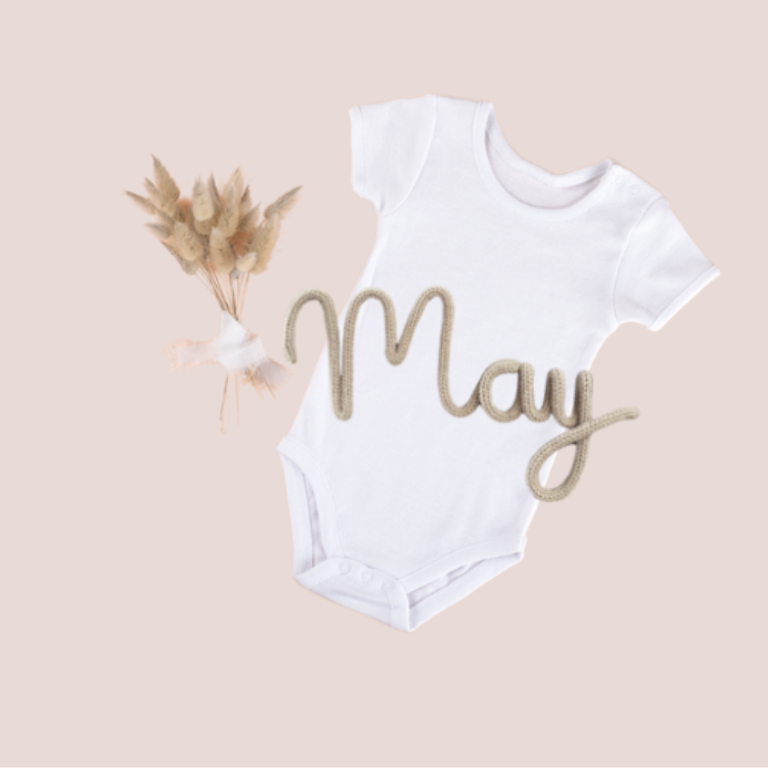 Knitted Mini Names, Nicknames and Words - Solid Colour – Hillside Decor