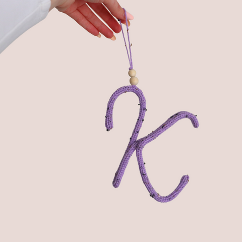 Letter Knitted Decor