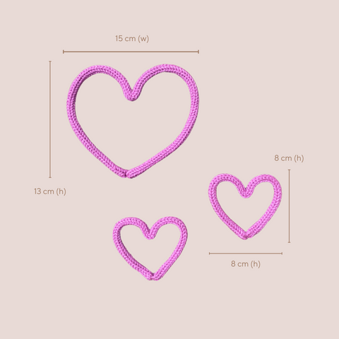 Love Heart Knitted Wall Art