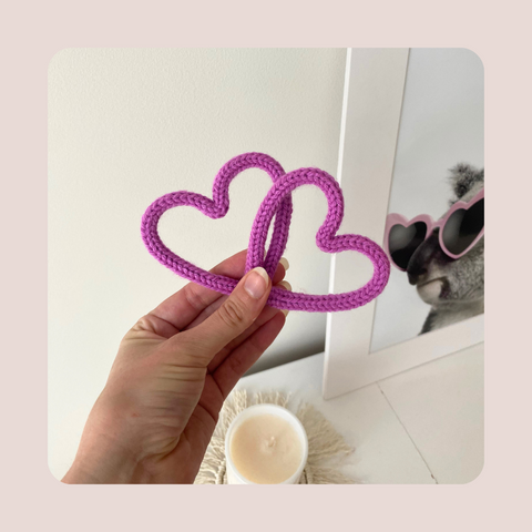 Love Heart Knitted Wall Art