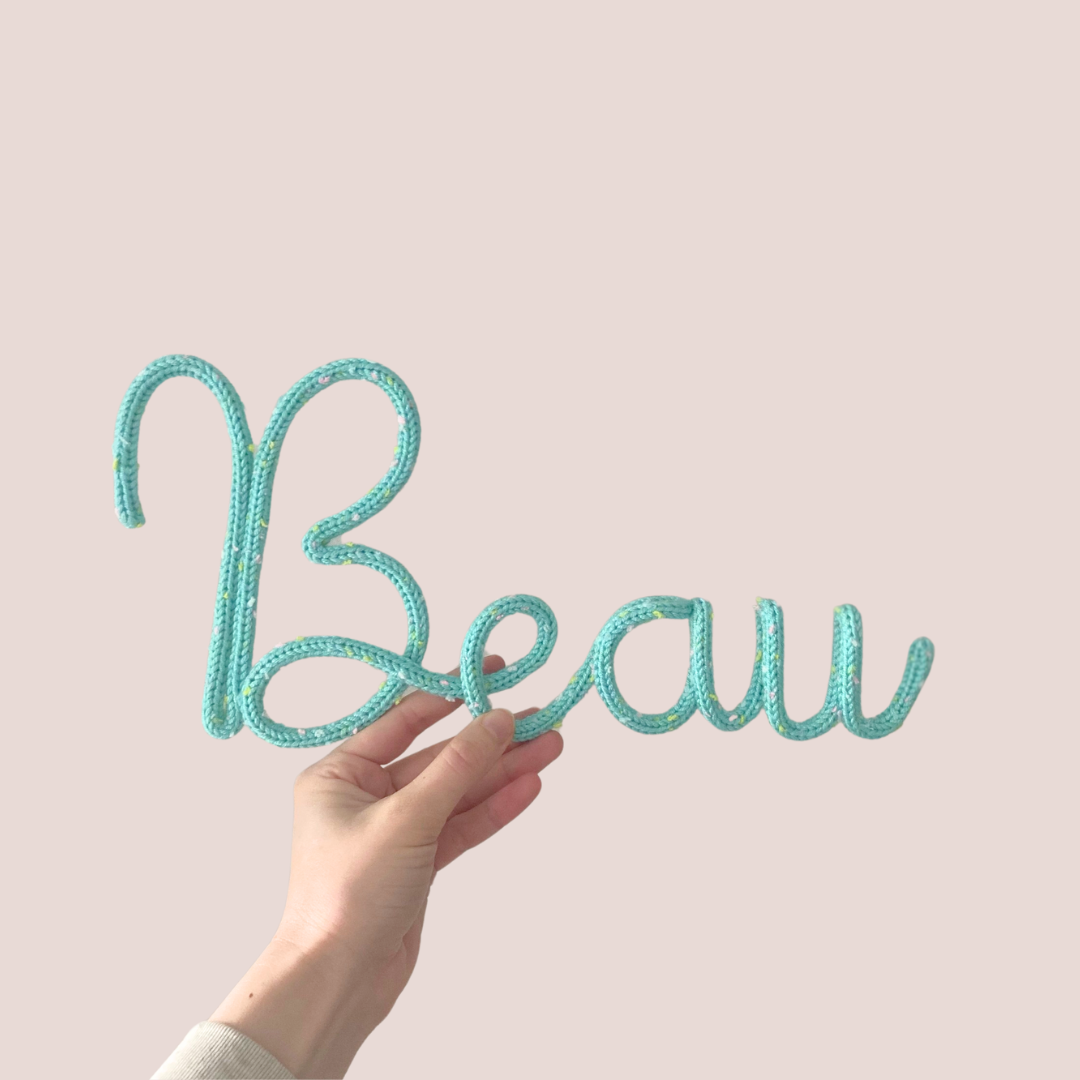 Knitted Names, Nicknames and Words - Sprinkle Colours – Hillside Decor