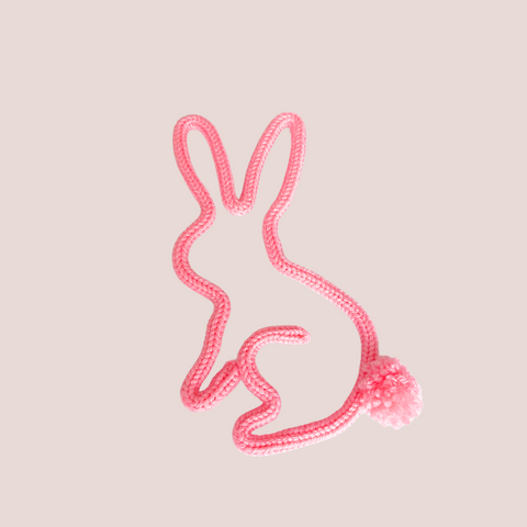 Bunny Rabbit Knitted Wall Art
