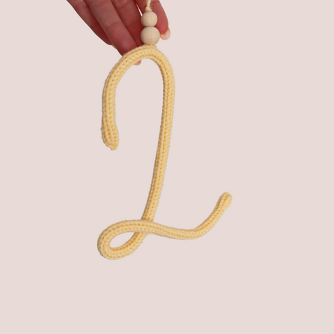 Knitted custom / personalised letter sign