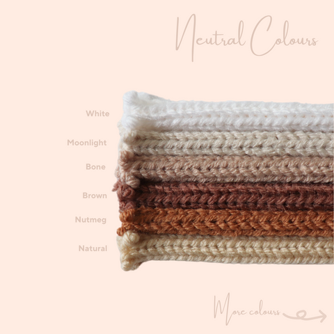 handmade knitted names words and animals