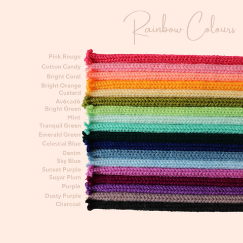 Knitted Names, Nicknames and Words - Solid Colour