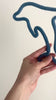 handmade knitted dolphin sign
